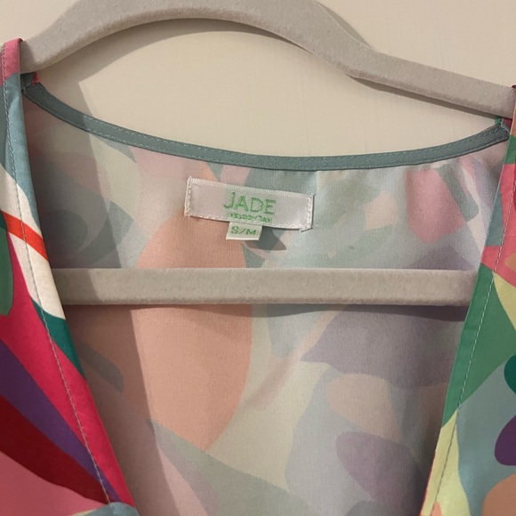 Jade Abstract Print Top - Picture 3 of 3